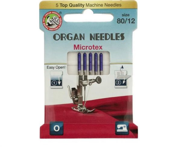 Maschinennadeln Organ Stärke 80 Microtex